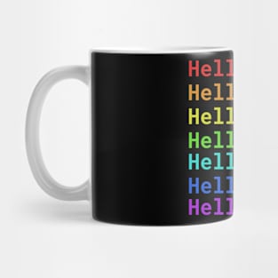 Hello World | Rainbow Mug